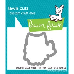 Lawn Fawn Winter Owl die set